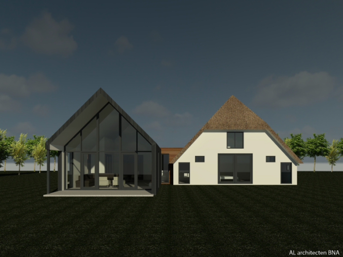 Verbouw en uitbreiding van een woonboerderij in Wijhe