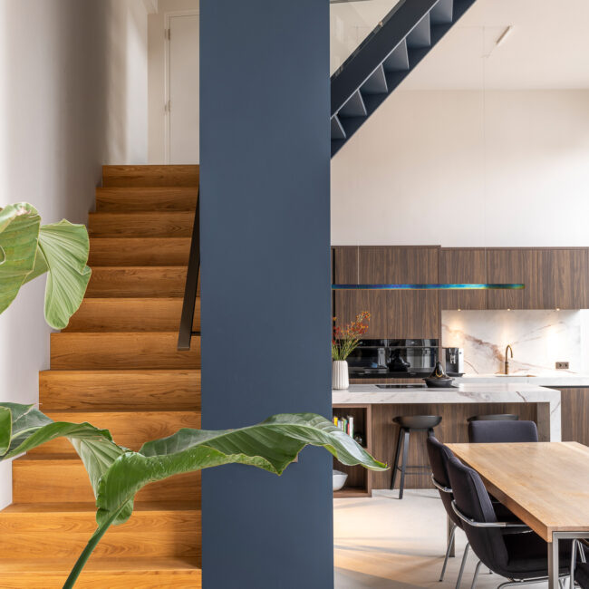 Modern interieur in historisch gebouw