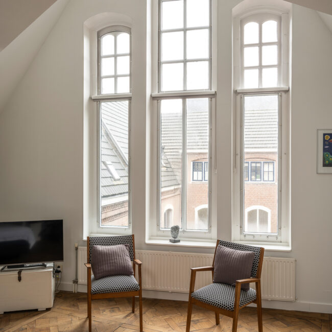 Modern interieur in historisch gebouw