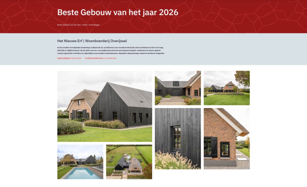 Beste Gebouw van het jaar 2026